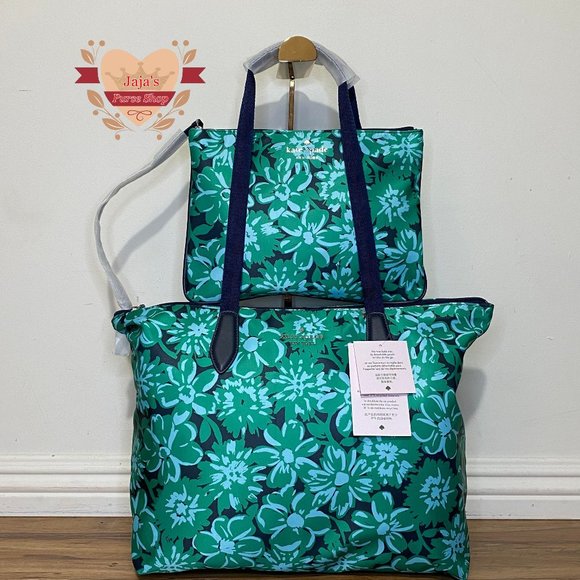 kate spade Handbags - 💚Kate Spade New York Polyester Floral Print Bag W/ Wristlet-SET💚